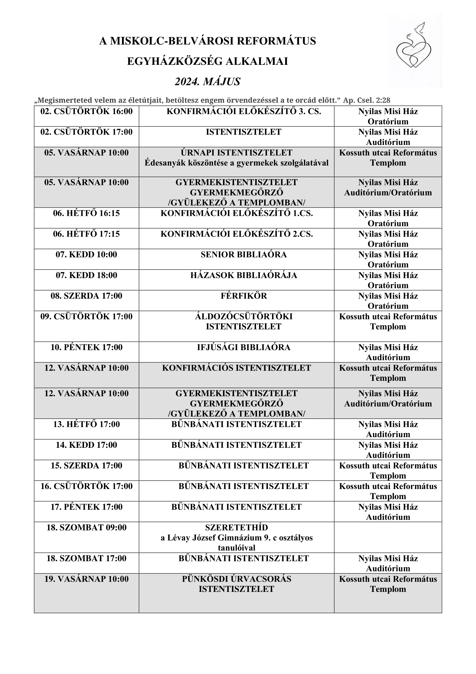 Miskolc-Belvárosi Református Egyházközség